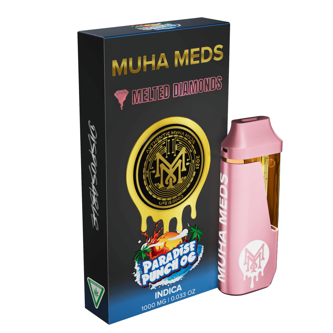 Muha Meds Melted Diamonds 1000mg Disposables Master Box (Mixed Flavors)